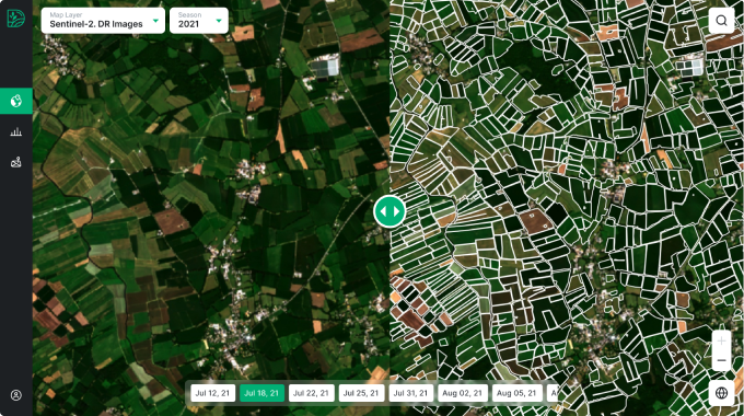 Bilde av Digifarms digitale kart over landbruksareal